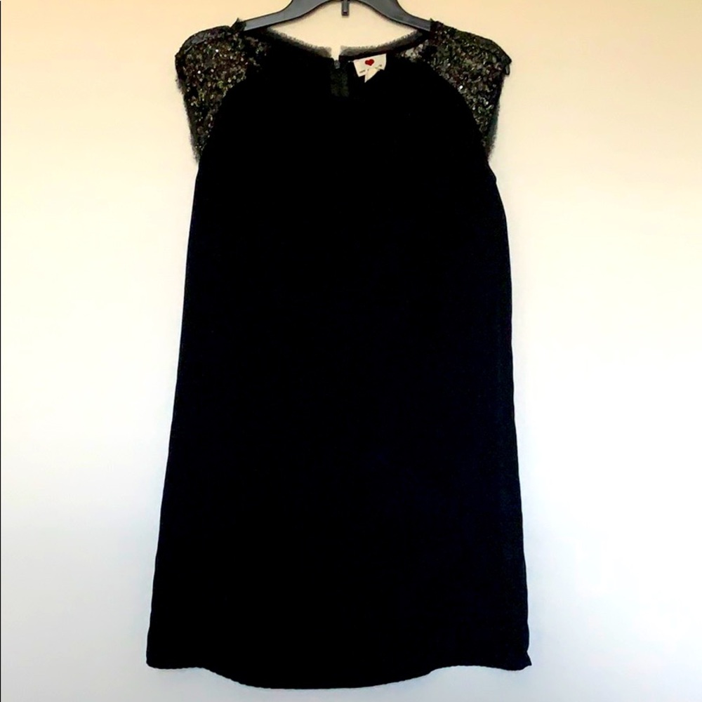 Black shift dress